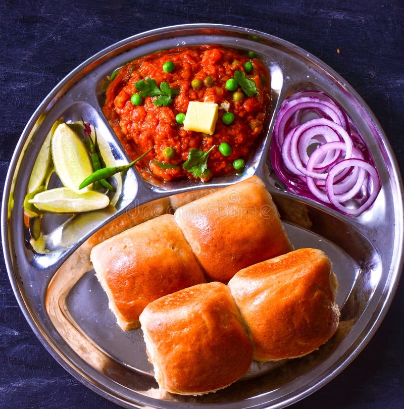 Traditional Maharashtrian breakfast - Pav Bhaji