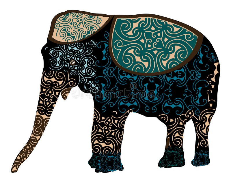 Indian elephant royalty free illustration Indian elephant royalty free illustration