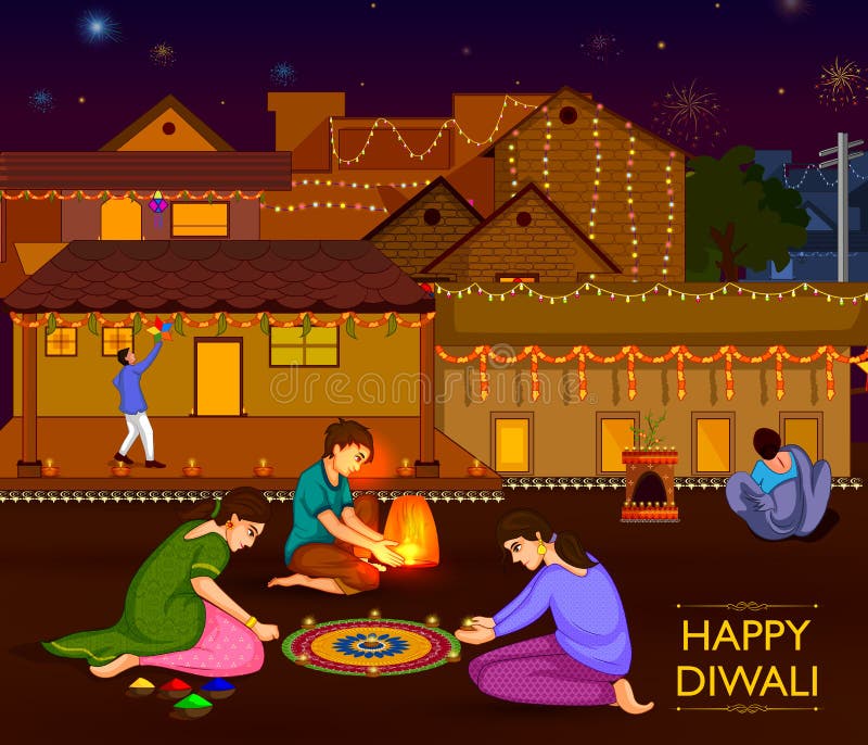 Indian Family People Celebrating Diwali Festival of India Stock Vector - Illustration of deepawali, editable: 101005162 Indian Family People Celebrating Diwali Festival of India Stock Vector - Illustration of deepawali, editable: 101005162