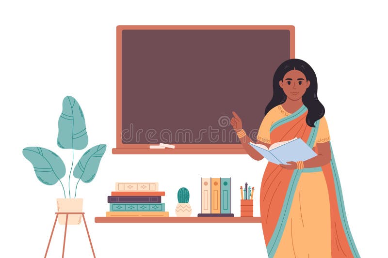 Индийская учительница