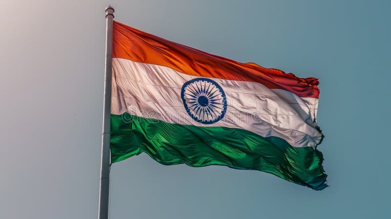 Indian flag in honor of India& x27;s Independence Day. Indian flag. Ai generated abstract flag stock images, royalty-free photos and pictures