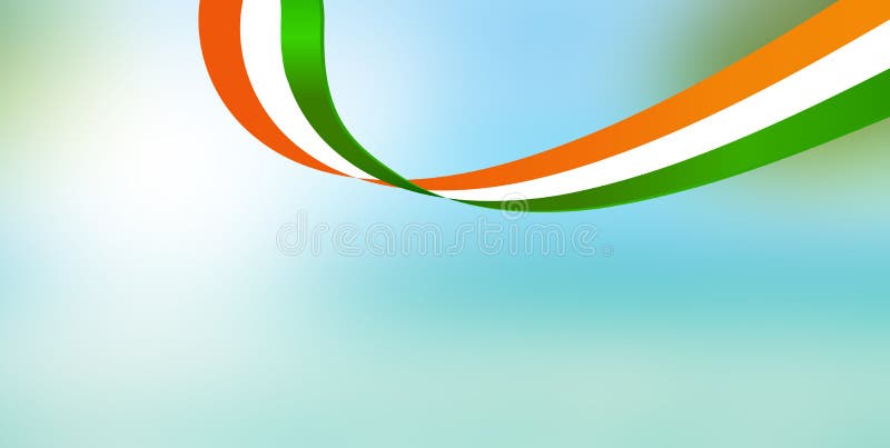 Free Vector  Beautiful tricolor indian flag wave theme background