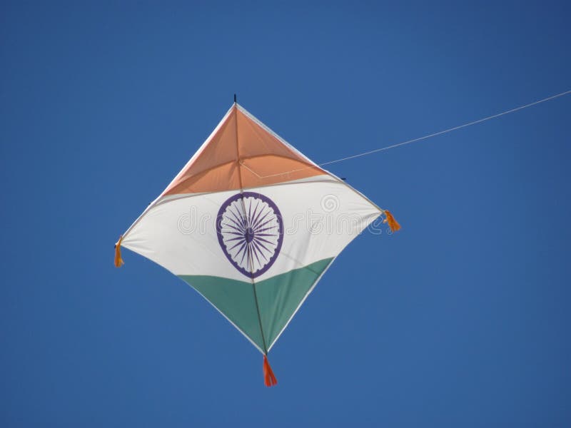Indian_Flag_Kite photo stock. Image du indicateur, beau 43009980