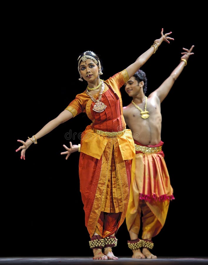 South Asian Classical Dancer Stock Image - Image of classical, black ...