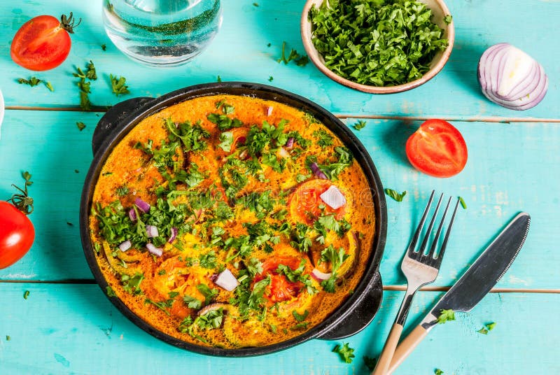 Indian Masala Egg Omelet stock photo. Image of lunch - 107144880