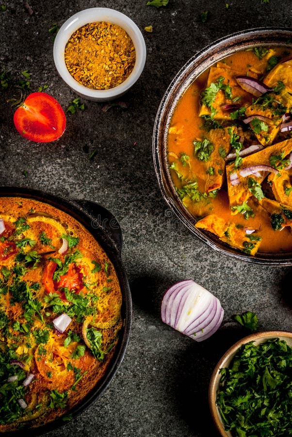 Indian Masala Egg Omelet stock image. Image of portion - 106380609