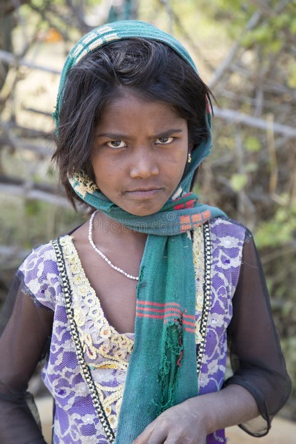 Indian Girl From Madhya Pradesh Editorial Stock Photo 