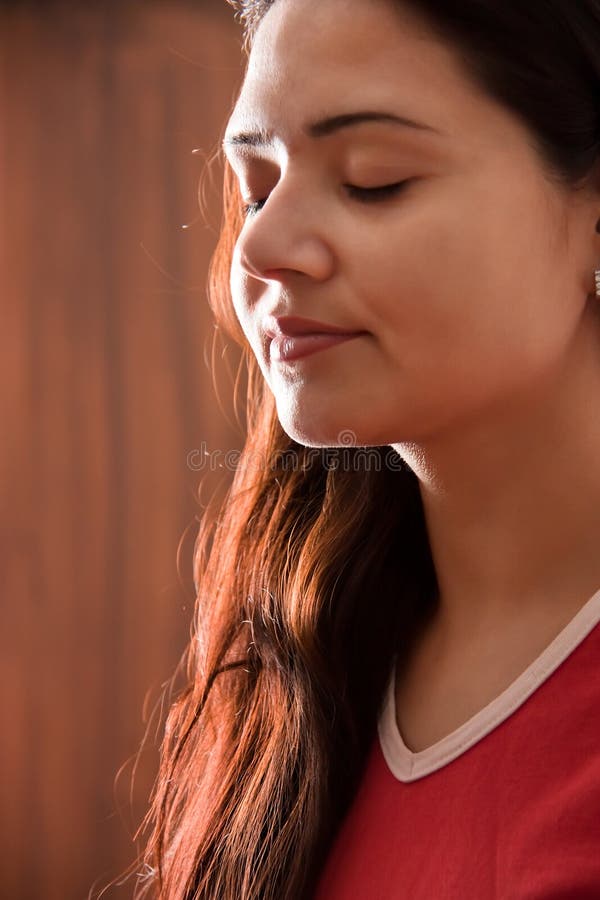 Indian Girl in meditation