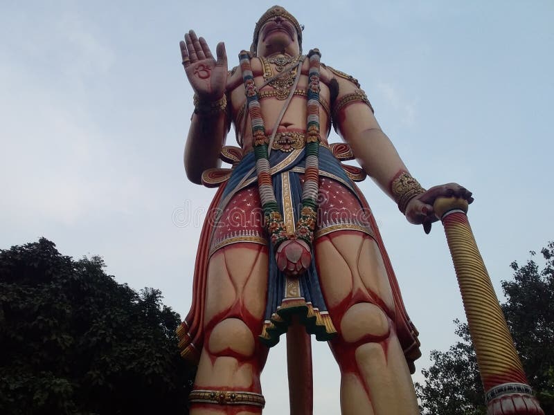 Indian God Hanuman 108 Ft Height Stock Photo Image of indian, height