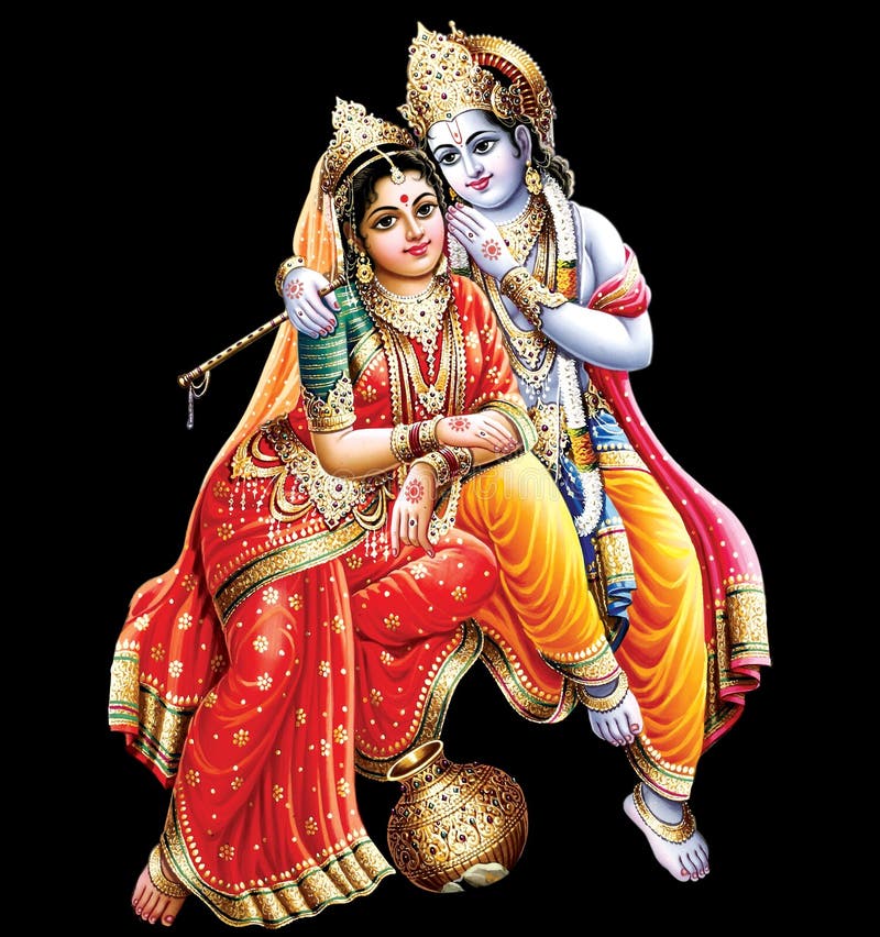 High-Resolution Photo of Radha Krihna in Black Background Stock  Illustration - Illustration of radhamadhav, religious: 225951667