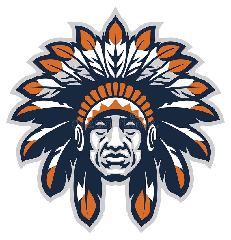 Indian head mascot