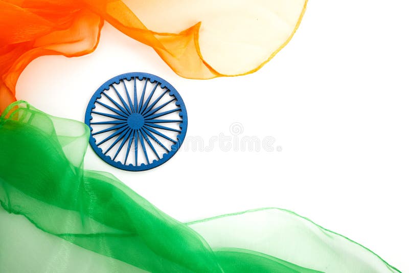 Indian Independence Day Concept Background with Ashoka Wheel. Stock Photo -  Image of festival, tricolor: 251596458