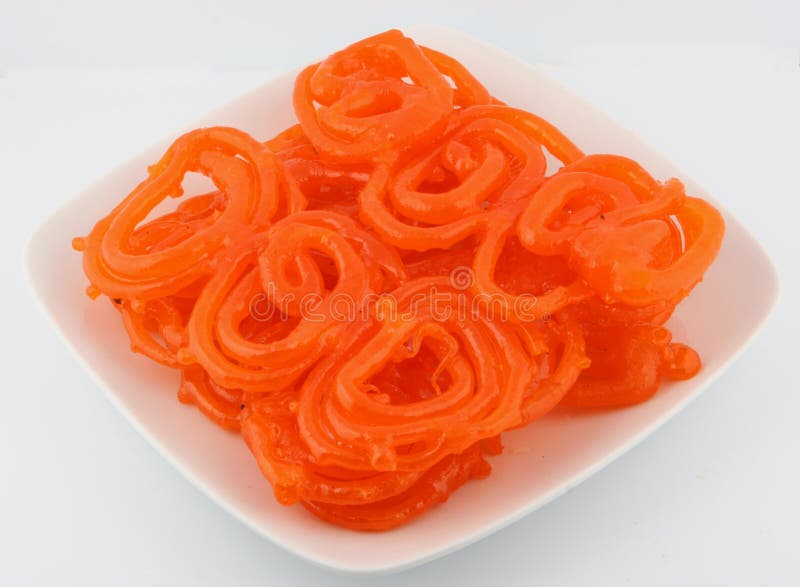 Indian jalebi in a plate