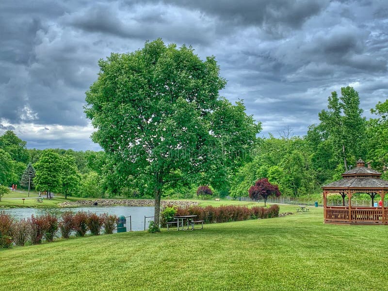 Indian Lake Park, Irwin Pennsylvania Stock Photo Image of blowing