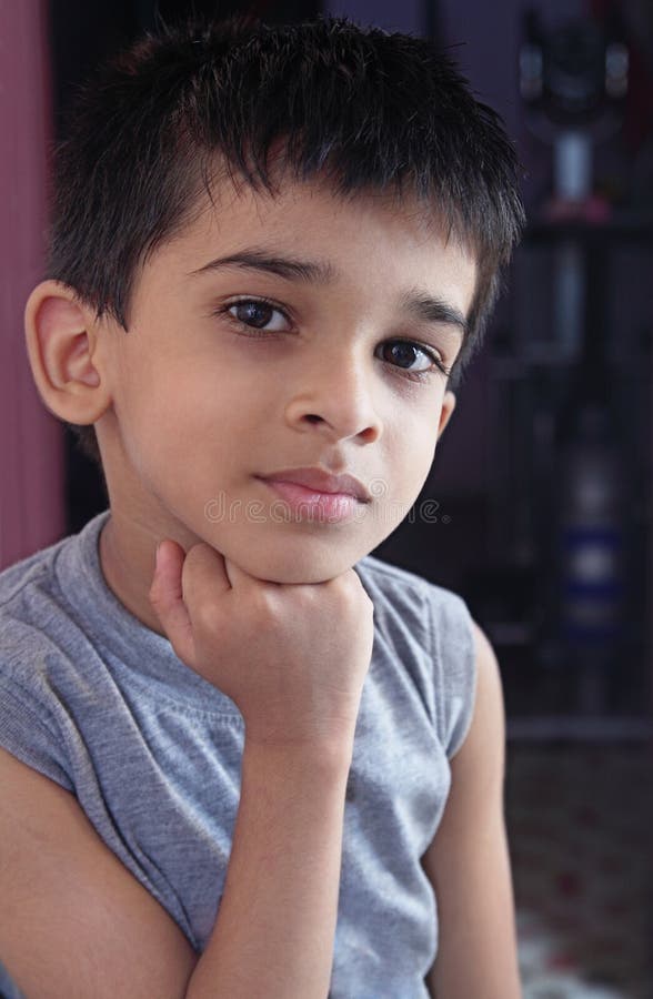 Indian Little Boy stock photo. Image of little, portrait 26510676