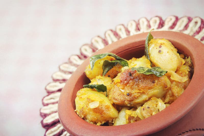 Indian Made Potato Recipe stock photo. Image of meal - 104150834