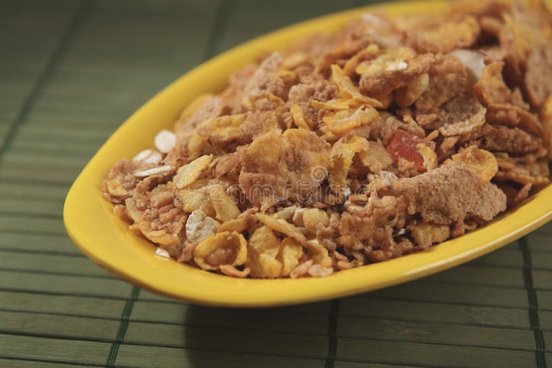 Indian Made Corn flakes stock image. Image of meal, grape 99854695