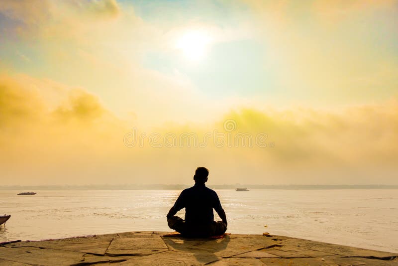 Ganges Sunset stock image. Image of still, quiet, tranquility - 1810903