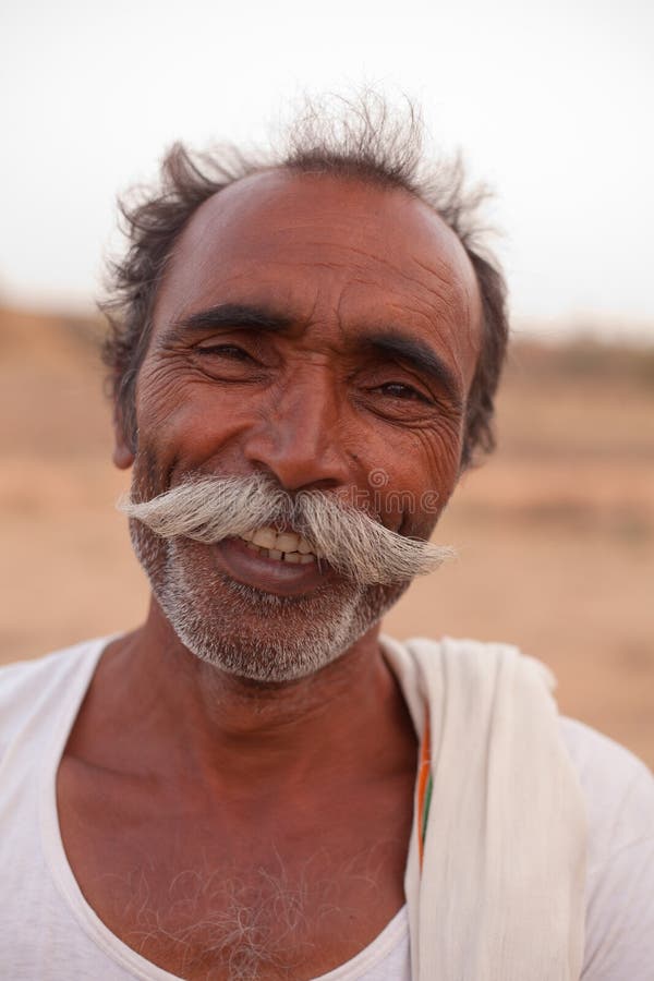 Indian Man With Handlebar Moustache Editorial Stock Image Image 27028859