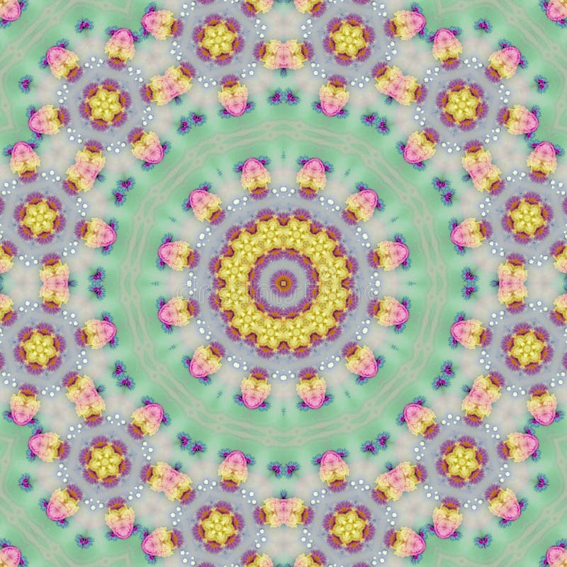 Indian mandala in pastel colors for meditation and yoga vector illustration Indian mandala in pastel colors for meditation and yoga vector illustration