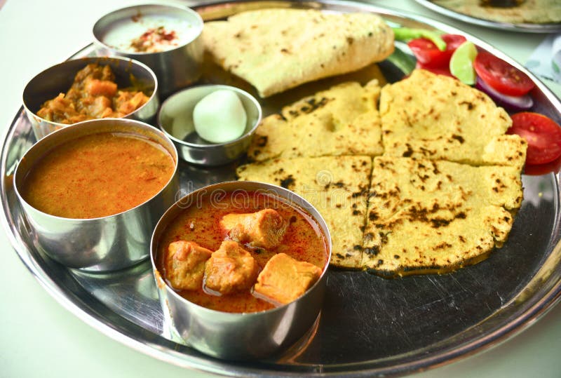 Indian Vegetarian Rajasthani thali