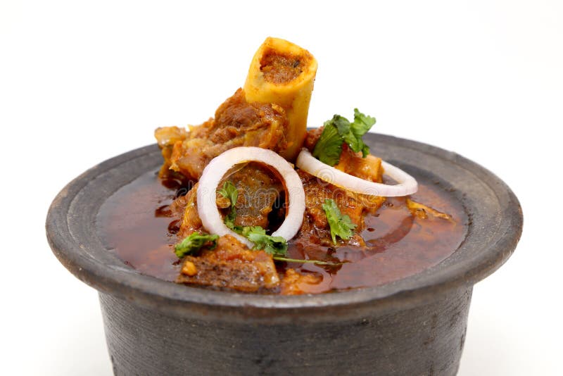 Indian Meat Dish or Mutton Curry Stock Photo Image of lamb, copper