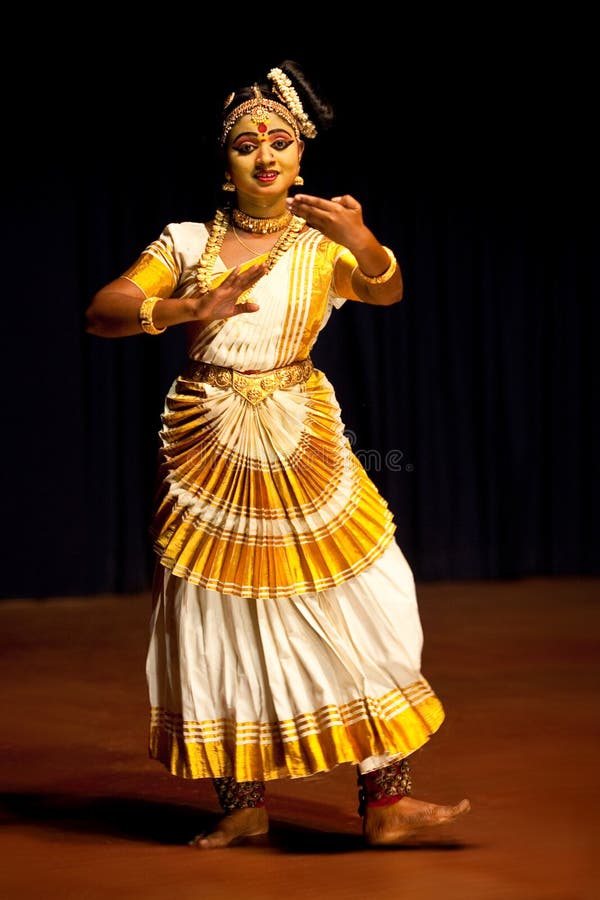 Indian Mohiniyattam Dance in Kerala State Editorial Stock Image Image