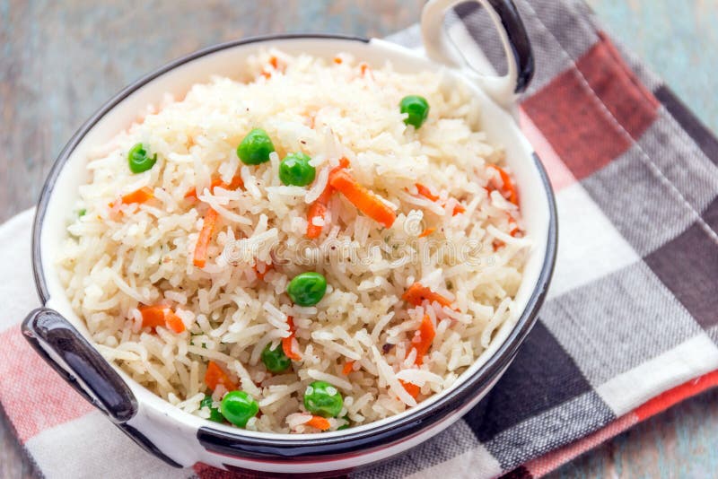 Indian Pilaf stock image. Image of rice, indian, green 82860113
