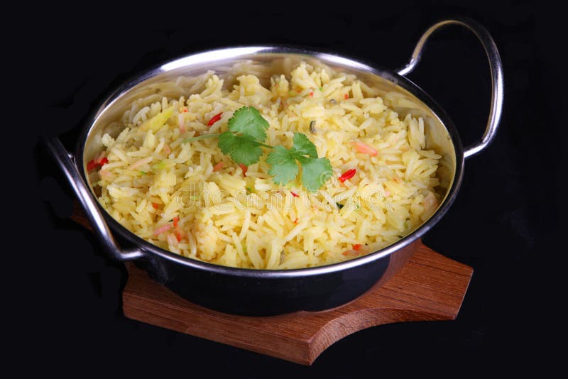Indian Pilau Rice Takeaway stock photo. Image of aluminum 18160928