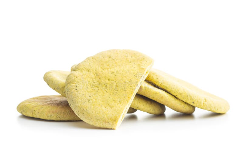 Indian Pita Bread with Green Salad and Tomato Stock Photo Image of