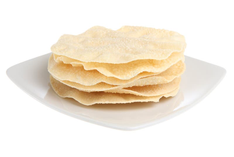Indian Poppadoms stock image. Image of crisp, pappadam 9431321