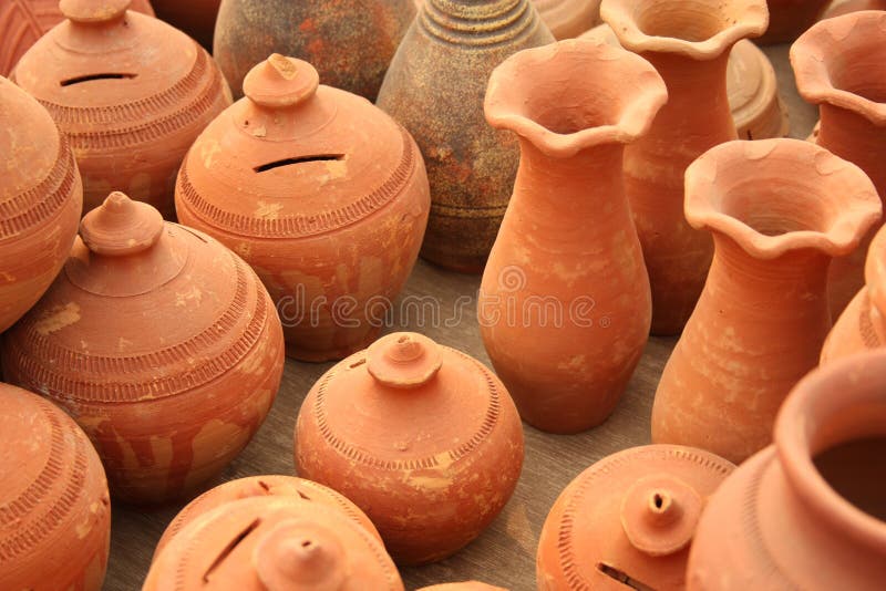 Indian pottery stock photo. Image of pottery, hand, street 22691294