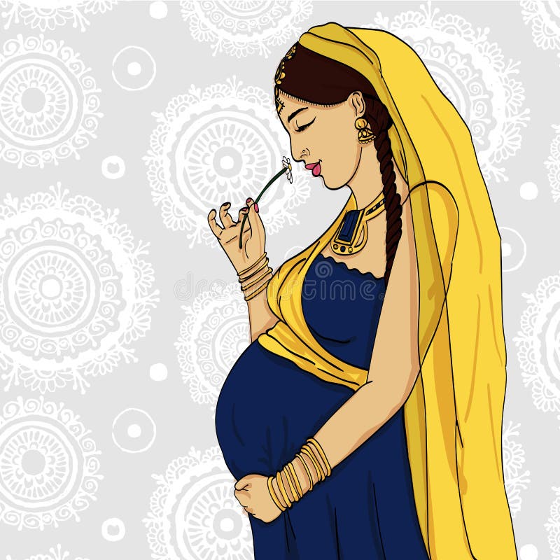 Pregnant Saree Stock Photos - Free & Royalty-Free Stock Photos