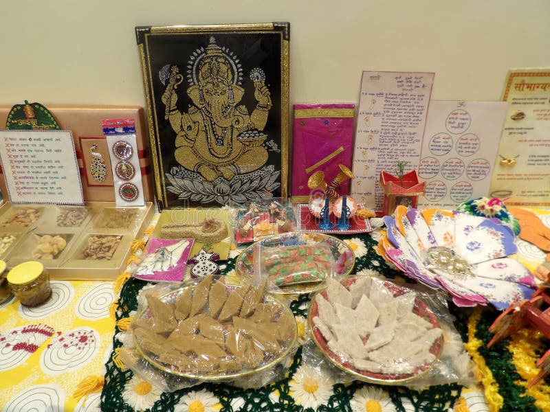 Rukhwat Items For Maharashtrian Wedding Clipart