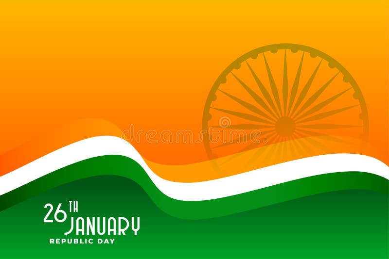 Indian Republic Day Flag Background in Tricolor Stock Vector - Illustration  of election, indian: 206235035
