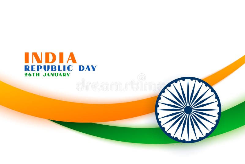 Indian Republic Day Tri Color Flag Concept Background Stock Vector -  Illustration of event, banner: 168359290