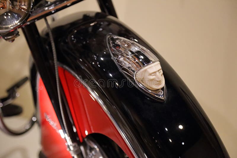 Indian Roadmaster Motorcycle Fender Ornament Editorial Photography