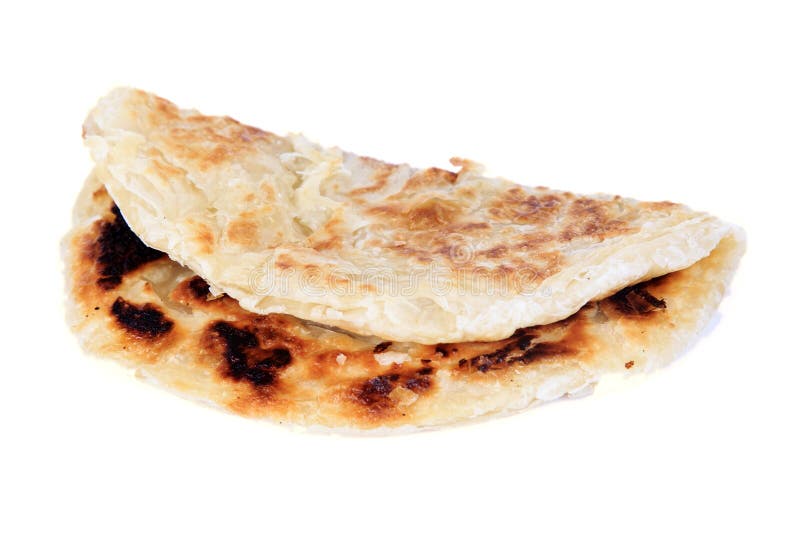 Indian roti isolated stock image