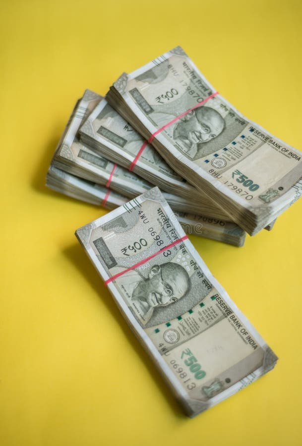 Indian Rupee Hard Cash or Currency Notes. Stock Image - Image of indian ...