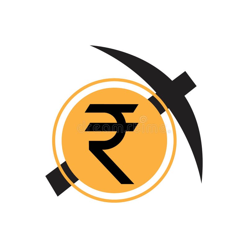 Indian Rupee icon. Indian Rupee sign vector stock illustration