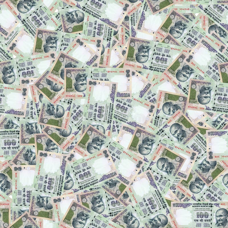 Indian rupees seamless texture