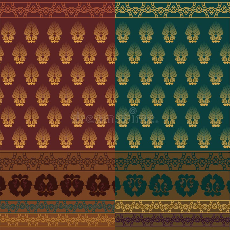 Indian Sari Design royalty free illustration