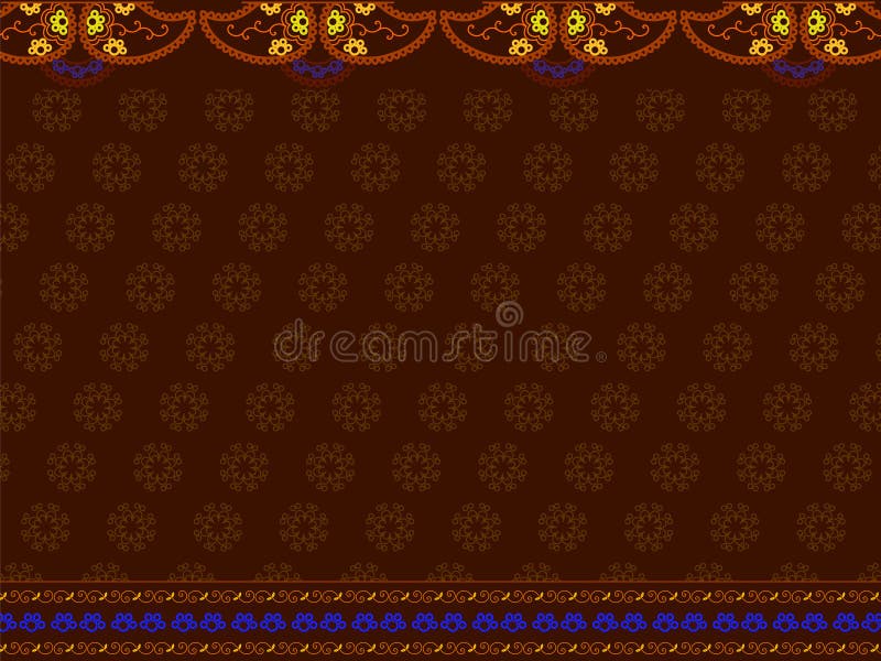 Indian sari print vector illustration