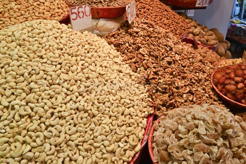 Indian Spices and Dry Fruits Stock Image Image of brown, chilli 36188935