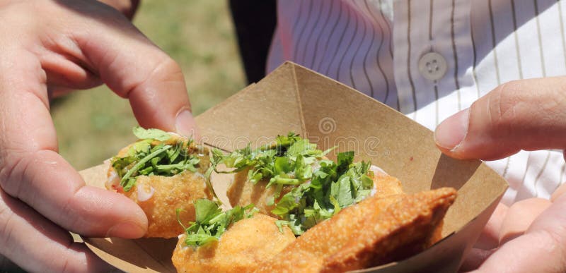 Indian Street Food Aka Pani Puri Stock Photo - Image of ...