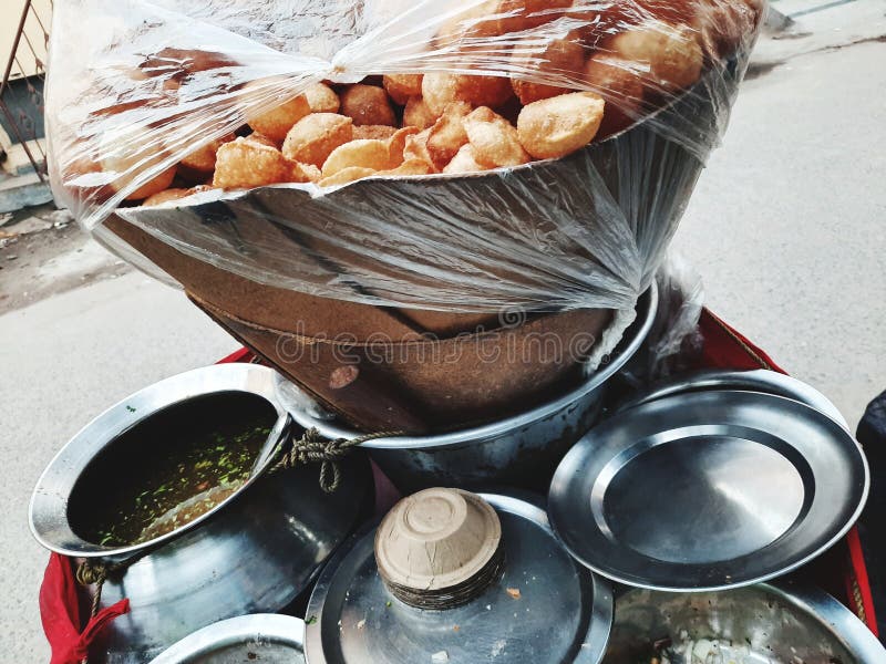 Indian Street Food Closeup Image Stock Image - Image of indian, street