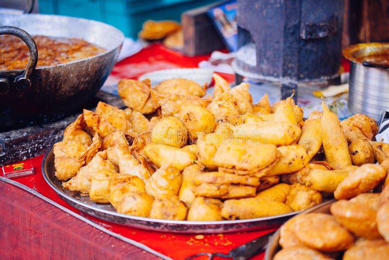 Indian street food in Pushkar city. stock images Indian street food in Pushkar city. stock images