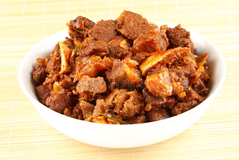 Indian style mutton curry. stock photo. Image of katori - 46040180