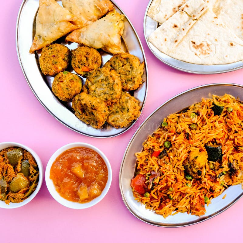 Indian Style Vegetable Biryani Meal Stock Image - Image of asian