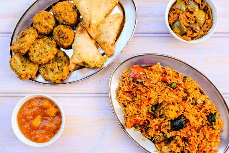 Indian Style Vegetable Biryani Meal Stock Image - Image of dinner